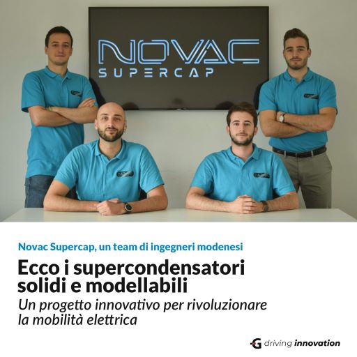 Supercondensatori solidi e modellabili: Novac Supercap