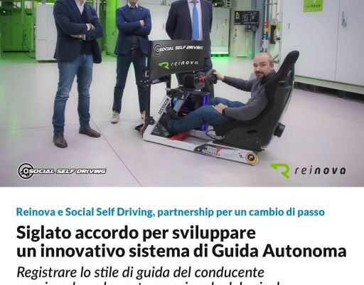 Reinova e Social Self Driving: siglato accordo per guida autonoma