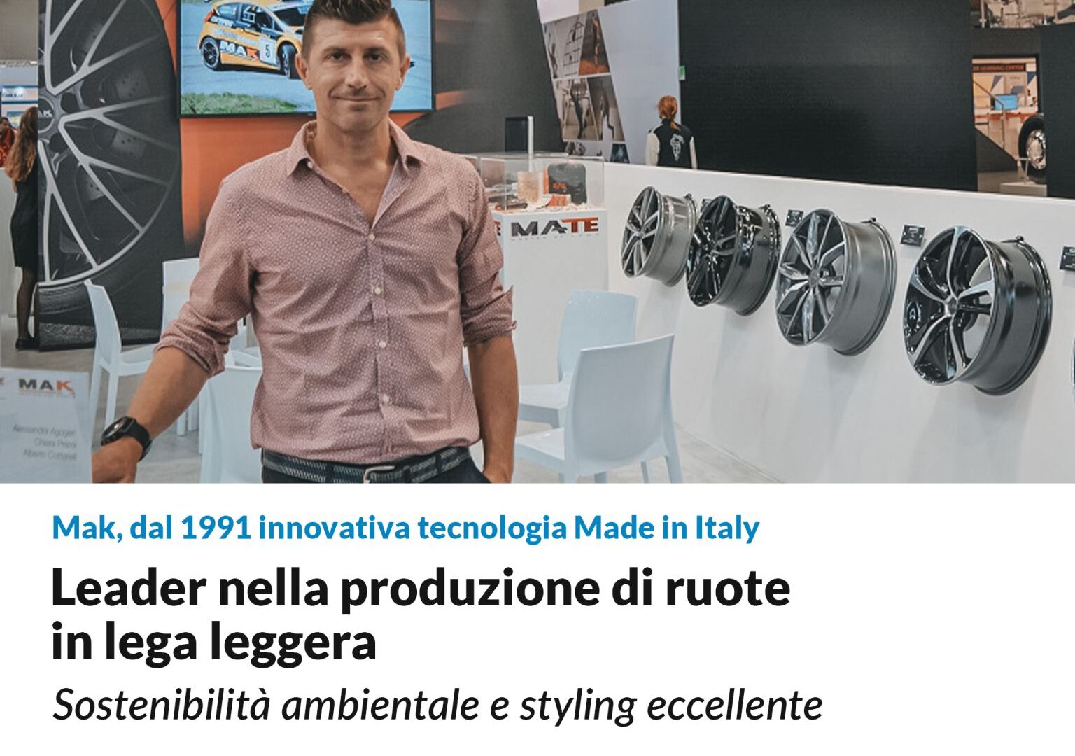 Mak: leader nella produzione di ruote in lega leggera