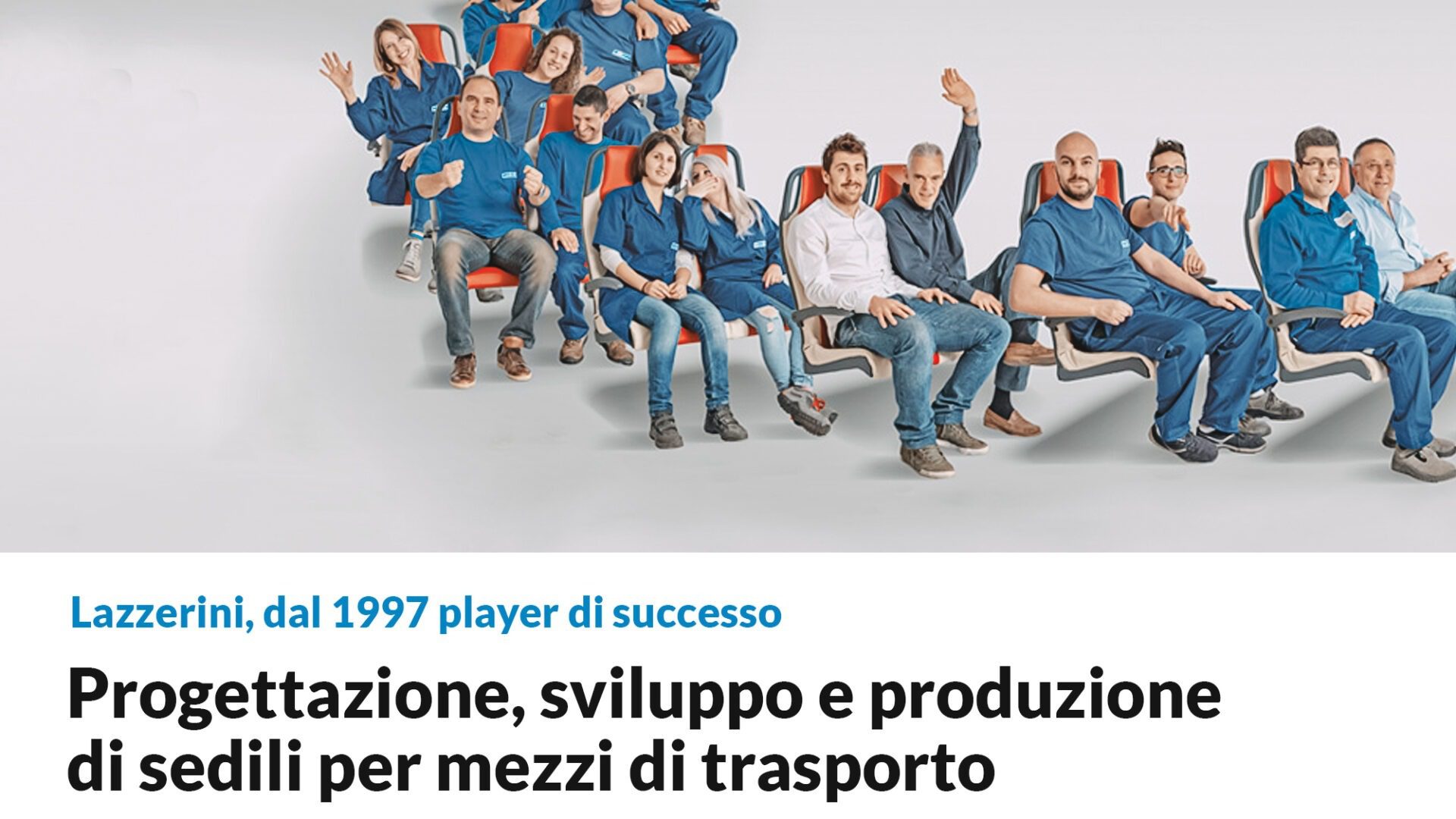 Lazzerini Srl: dal 1997 progettazione, sviluppo e produzione di sedili