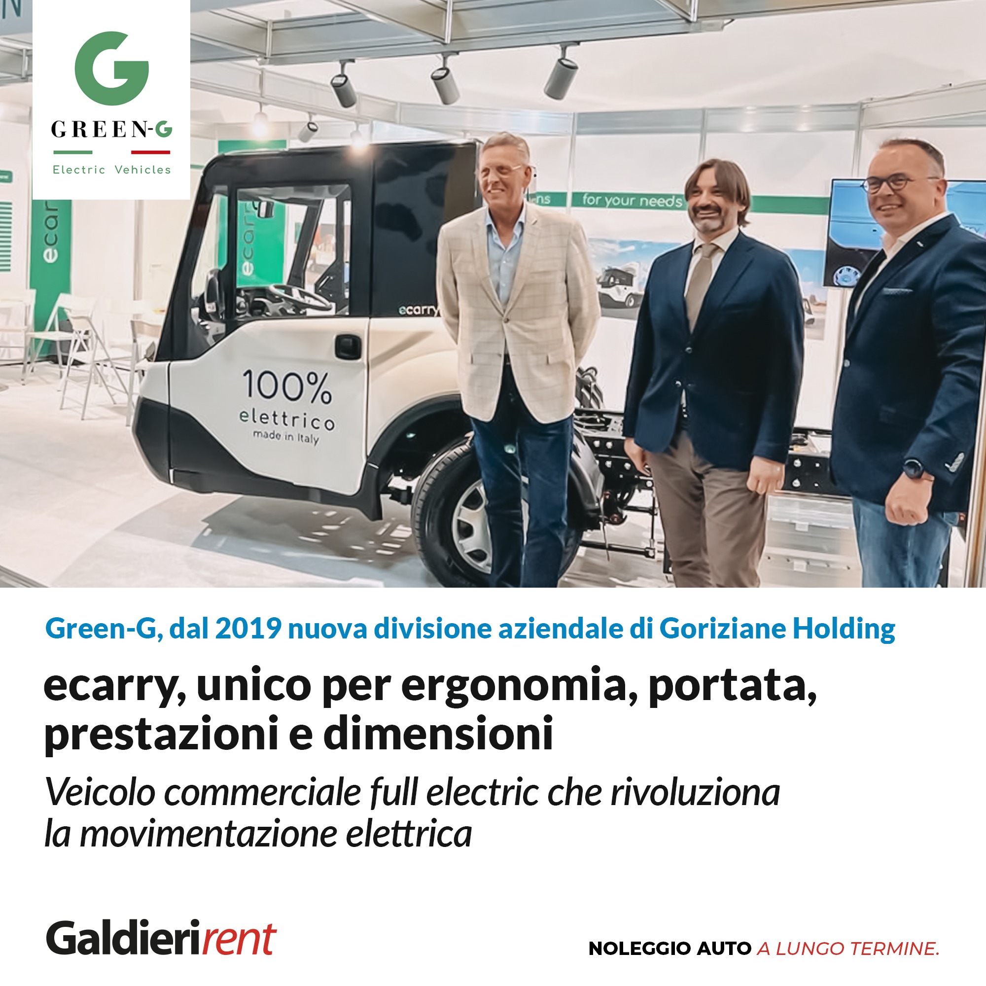 Green-G crea l’unico veicolo commerciale full elettric