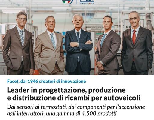 Facet: leader in progettazione, produzione e distribuzione di ricambi per autoveicoli