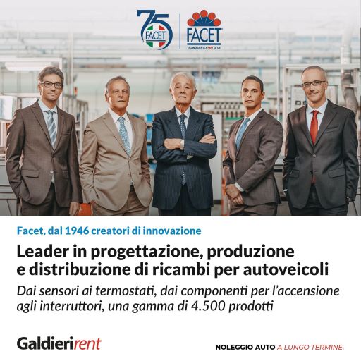 Facet: leader in progettazione, produzione e distribuzione di ricambi per autoveicoli