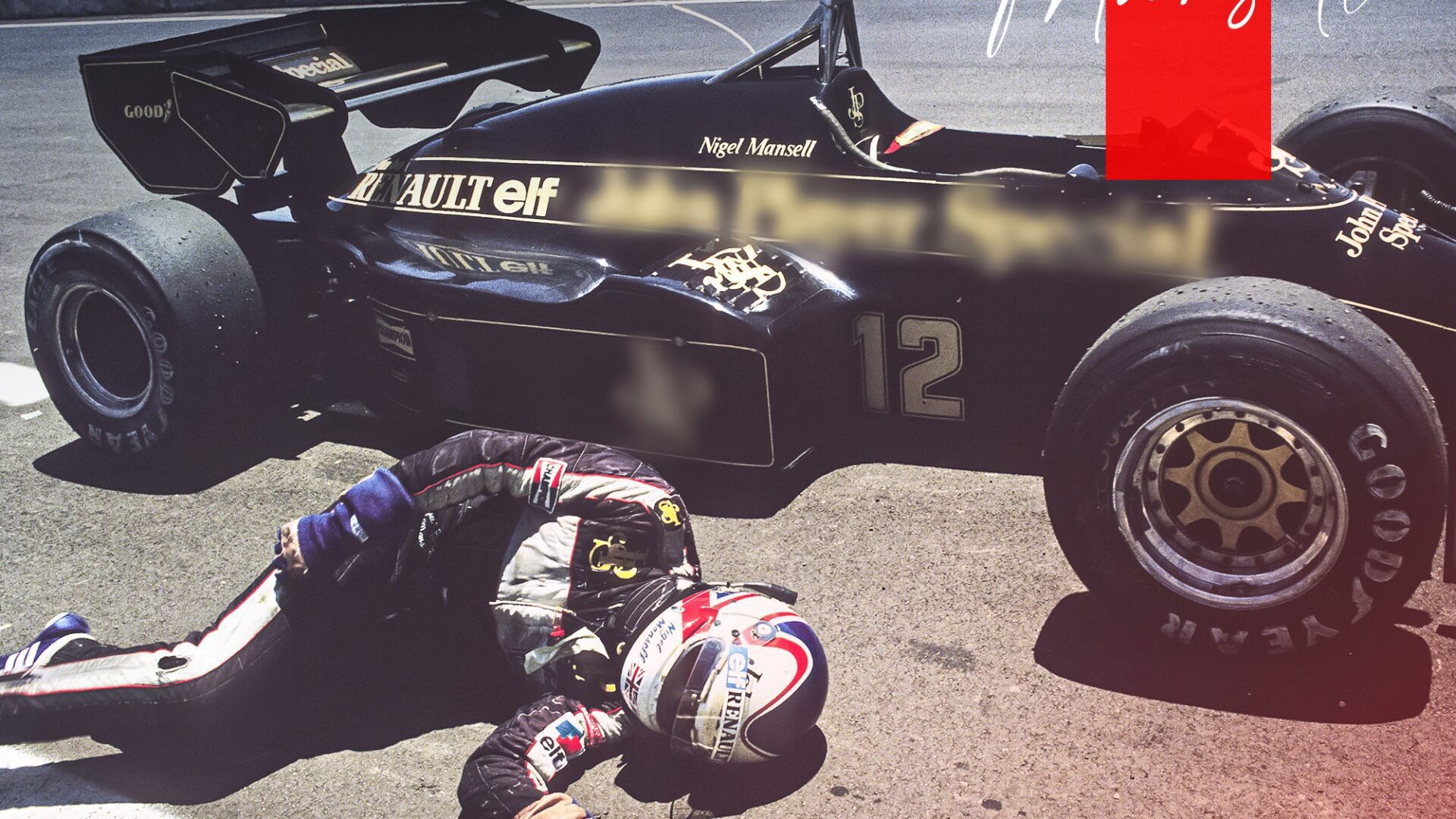 Nigel Mansell, a Dallas 1984, il primo acuto del leone.