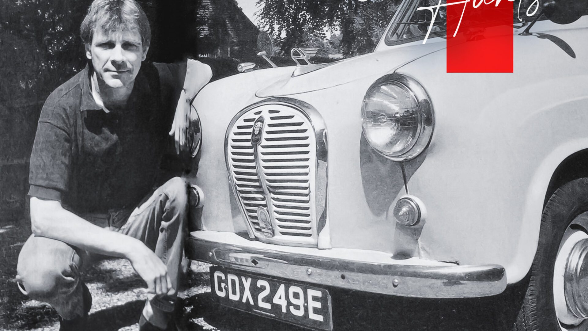 James Hunt e la Austin A35 Van