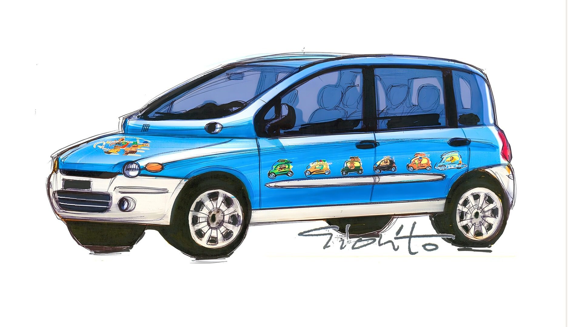 Fiat Multipla da collezione, arriva la One-Off 6×6 