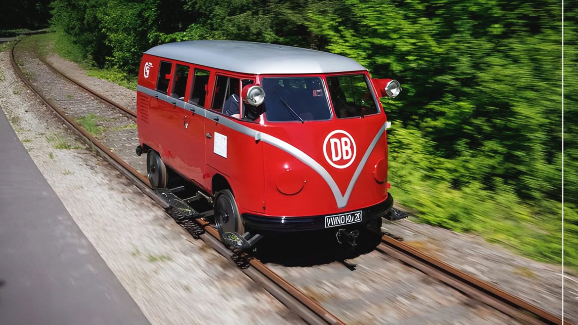 Volkswagen Bulli del 1955, va come un treno  